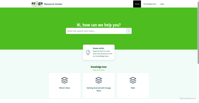Security scan screenshot of https://azuga.freshdesk.com