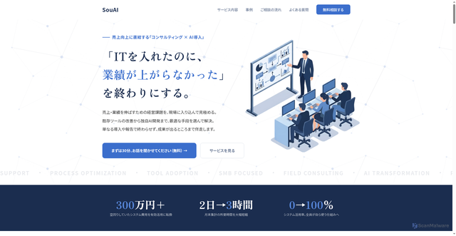 Security scan screenshot of http://souai-consulting.pages.dev/