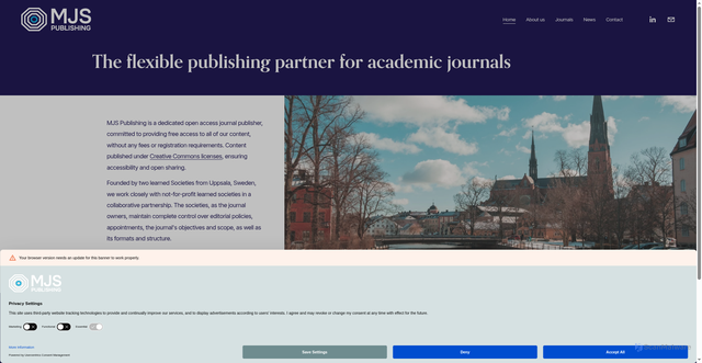 Security scan screenshot of https://medicaljournalssweden.se