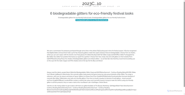 Security scan screenshot of https://cakrawalapixellab-dpet3uwhks0r.edgeone.app/6-biodegradable-glitters-for-eco-friendly-festival-looks.html