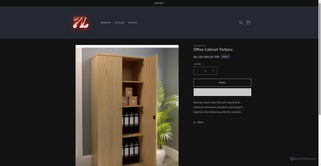 Security scan screenshot of http://sulingsakti.pages.dev/