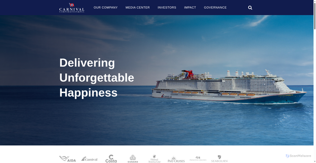 Security scan screenshot of https://www.carnivalcorp.com/