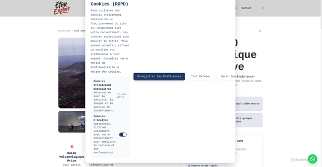 Security scan screenshot of https://etna-explore.pages.dev/fr/excursions/excursion-etna-3000-telepherique-4x4/