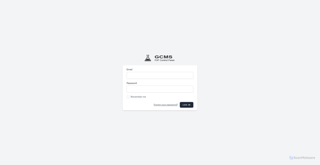 Security scan screenshot of https://gcms.ddns.net