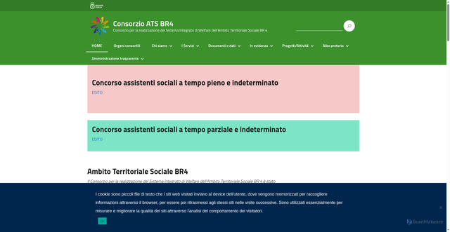 Security scan screenshot of https://www.ambitomesagne.it/