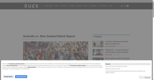 Security scan screenshot of https://www.ruck.co.uk/rugby-news/australia-vs-new-zealand-match-report