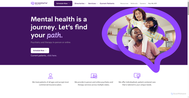 Security scan screenshot of https://www.mindpath.com/