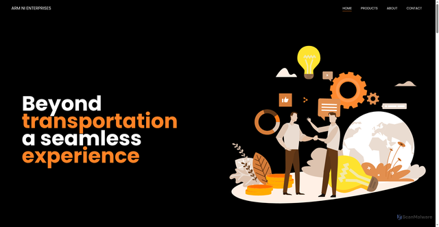 Security scan screenshot of http://arm-ni-enterprises.com/