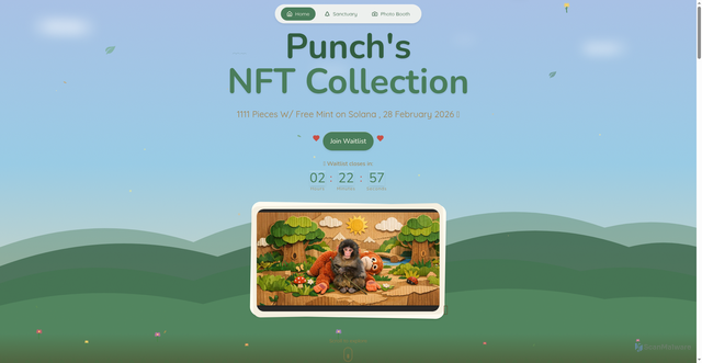 Security scan screenshot of https://punchinsolana.fun/