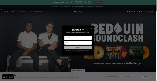 Security scan screenshot of https://ruderecords.com