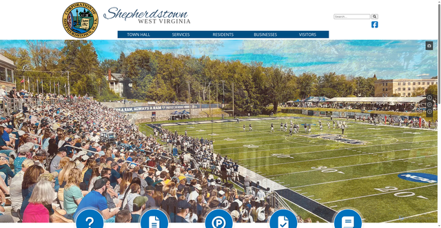 Security scan screenshot of https://www.shepherdstown.gov/