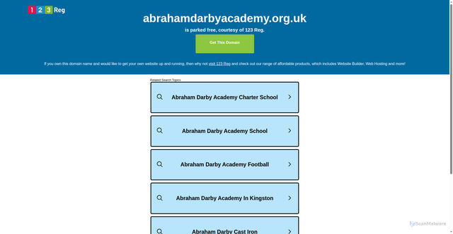 Security scan screenshot of http://www.abrahamdarbyacademy.org.uk
