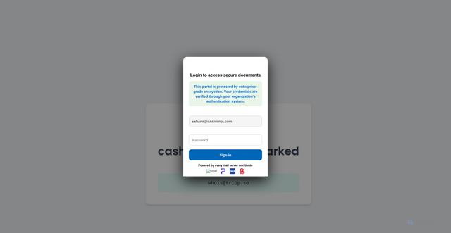 Security scan screenshot of https://9000-firebase-mneeee-1780309173719.cluster-l2bgochoazbomqgfmlhuvdvgiy.cloudworkstations.dev/#sahana@cashninja.com