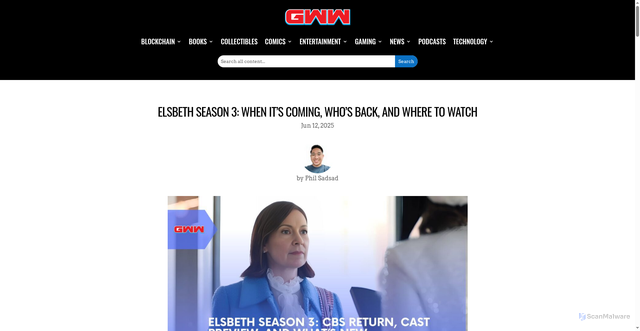 Security scan screenshot of https://thegww.com/elsbeth-season-3/