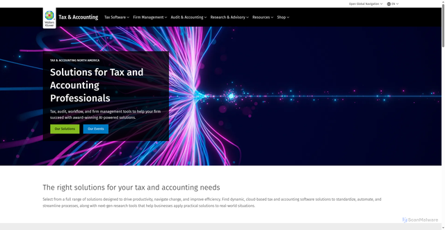 Security scan screenshot of https://tax.cchgroup.com