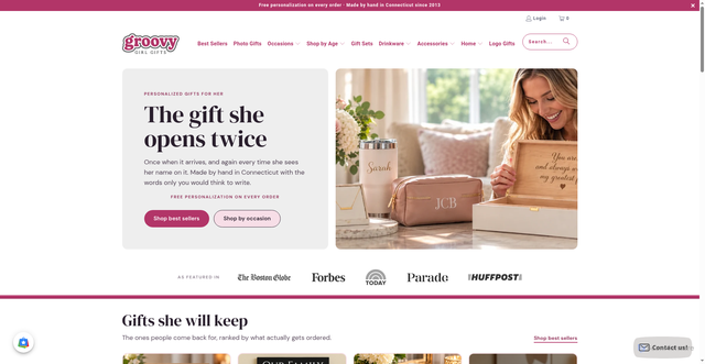 Security scan screenshot of https://groovygirlgifts.com