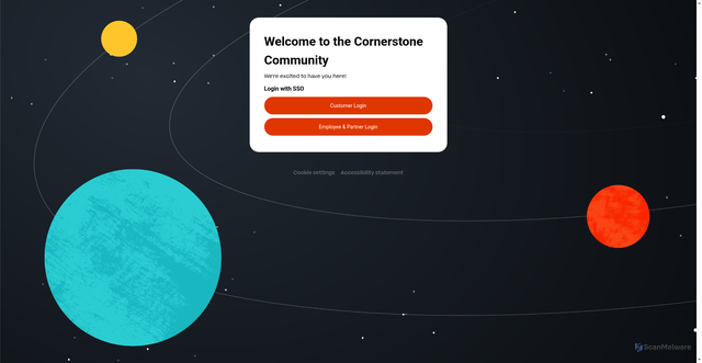 Security scan screenshot of https://community.cornerstoneondemand.com