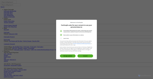 Security scan screenshot of https://blogs.fangraphs.com/brice-turangs-new-groove/