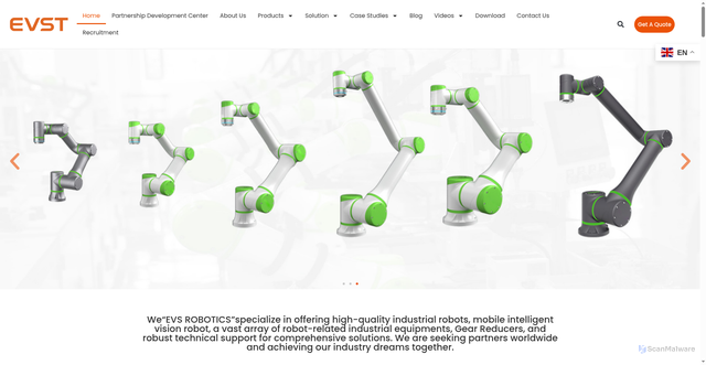 Security scan screenshot of https://www.evsint.com