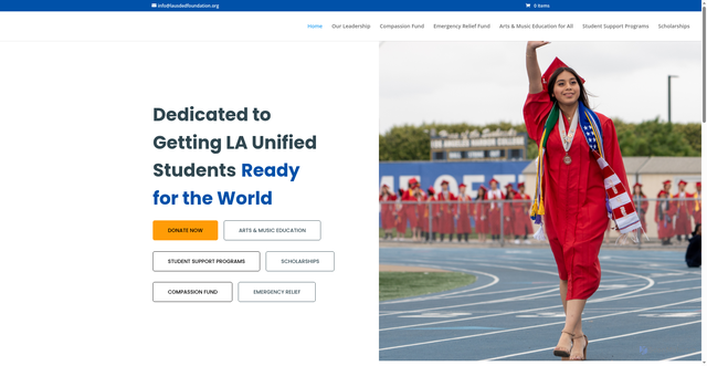 Security scan screenshot of https://lausdedfoundation.org/