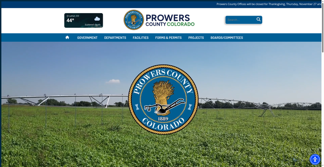 Security scan screenshot of https://www.prowersco.gov/