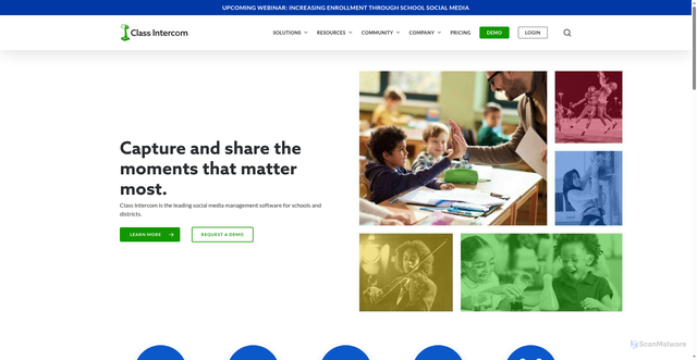 Security scan screenshot of https://classintercom.com