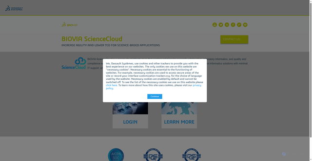 Security scan screenshot of https://www.sciencecloud.com