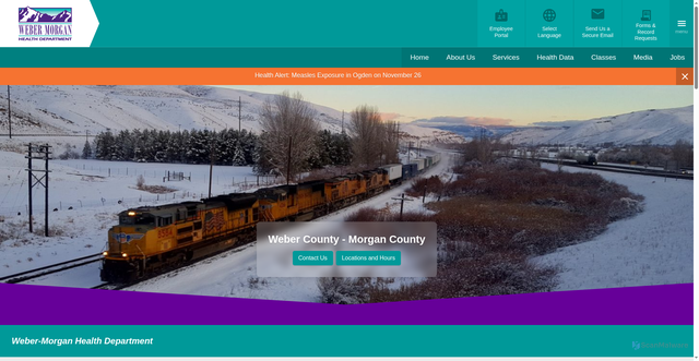 Security scan screenshot of https://www.webermorganhealth.gov/