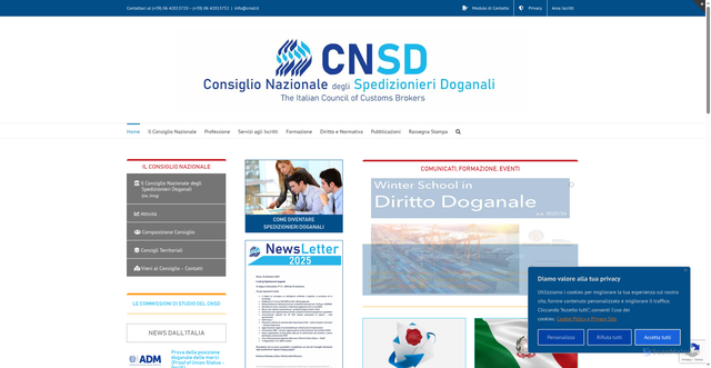 Security scan screenshot of https://www.cnsd.it/