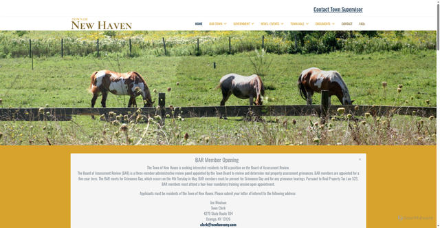 Security scan screenshot of https://newhavenny.gov/