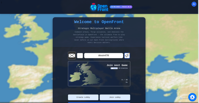 Security scan screenshot of https://openfront.app