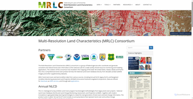 Security scan screenshot of https://www.mrlc.gov:443/