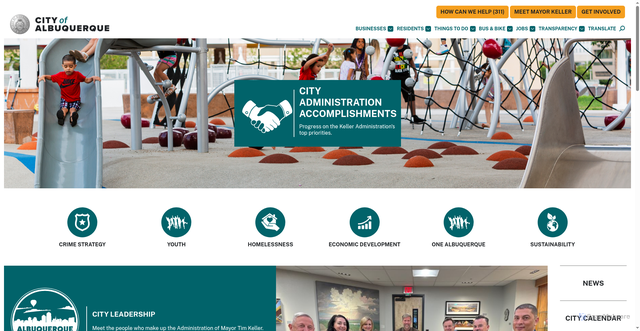 Security scan screenshot of https://www.cabq.gov/