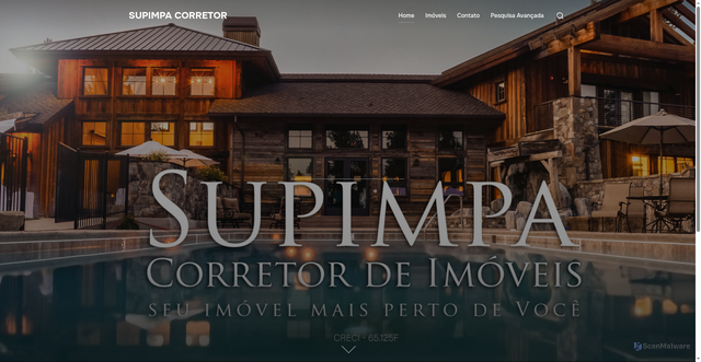 Security scan screenshot of https://supimpaimoveis.com.br