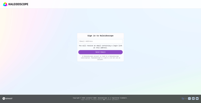 Security scan screenshot of https://cloud.kaleidoscope.app