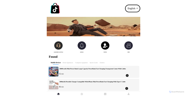 Security scan screenshot of https://tkmarketingcenter.com/