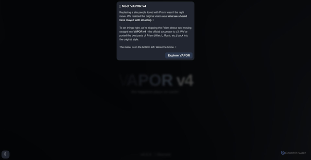 Security scan screenshot of https://secureaccess.vapor.my/