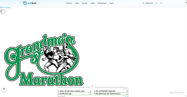 Security scan screenshot of https://werun.world/course/grandmas-marathon/