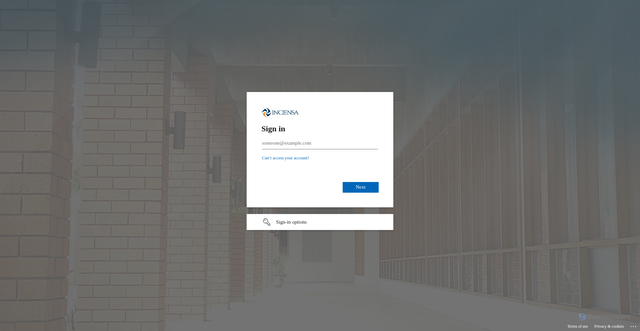 Security scan screenshot of https://inciensa-my.sharepoint.com