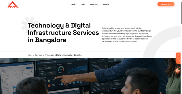 Security scan screenshot of https://ayranio.in/technology-digital-infrastructure-bangalore