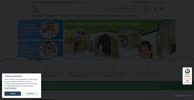 Security scan screenshot of https://empis.pl