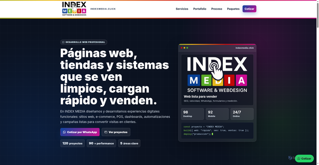 Security scan screenshot of http://indexmedia.click/