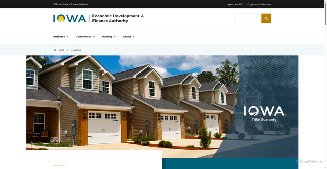 Security scan screenshot of https://opportunityiowa.gov/housing/iowa-title-guaranty