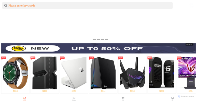 Security scan screenshot of https://bjs-shopclub.com/h5