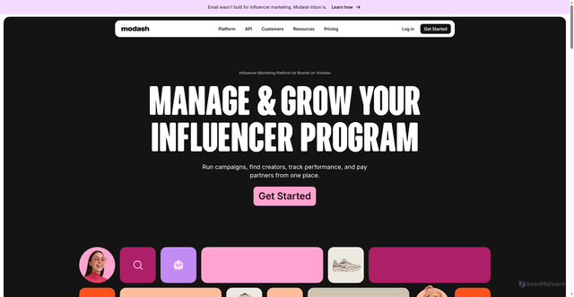 Security scan screenshot of http://modash-invite.digital/