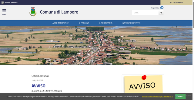 Security scan screenshot of https://www.comune.lamporo.vc.it