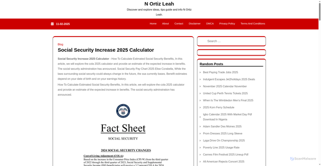 Security scan screenshot of https://nortizleah.pages.dev/puupl-social-security-increase-2025-calculator-cdmjs/
