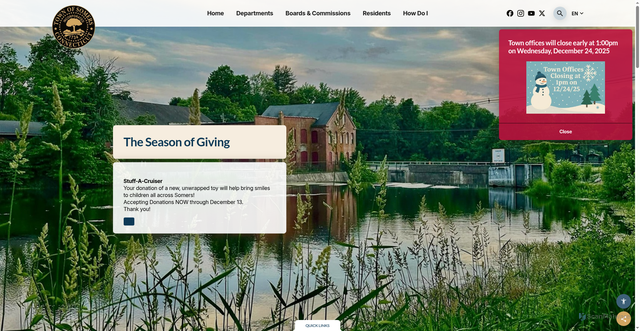 Security scan screenshot of https://somersct.gov/