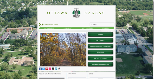 Security scan screenshot of https://www.ottawaks.gov/