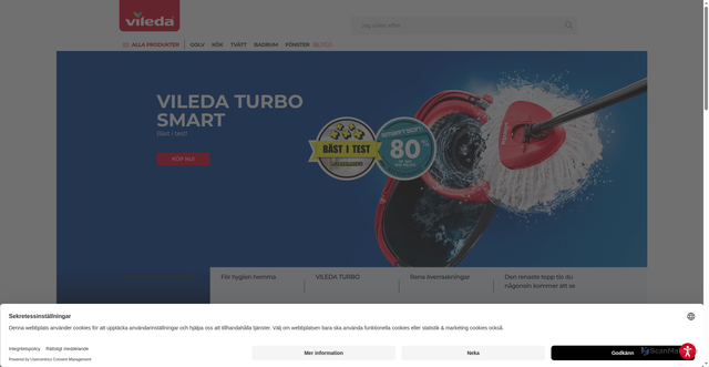 Security scan screenshot of https://www.vileda.se/